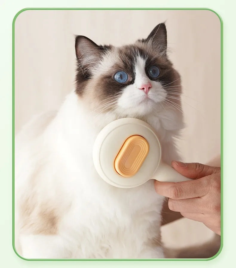Self-Cleaning Pet Hair Remover Brush for Dogs & Cats