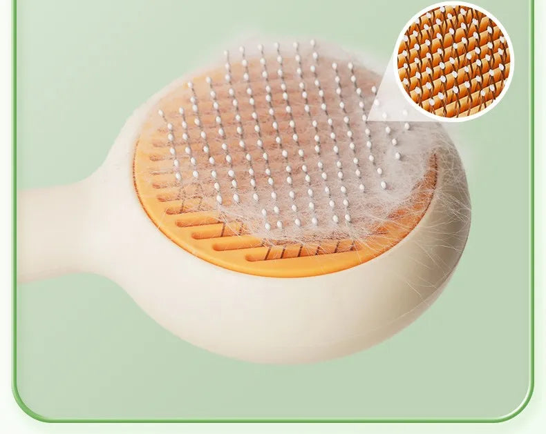 Self-Cleaning Pet Hair Remover Brush for Dogs & Cats